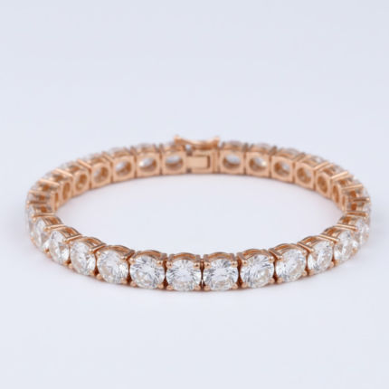 5.30 CT. E/F-VS/SI Diamond Tennis Bracelet set in 18k White, Yellow or Pink Gold