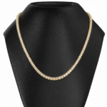 8.94 ct. EF-VSSI Diamond Tennis Necklace in 18k White, Yellow or Pink Gold