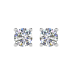 Signature 4-claw Round Diamond Earring Setting