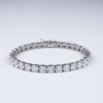 6.72 CT. E/F-VVS Diamond Tennis Bracelet in 18k White, Yellow or Pink Gold