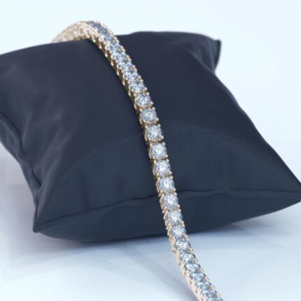 3.84 CT. E/F-VVS Diamant Tennis Armband in 18k Wit, Geel of Roze Goud