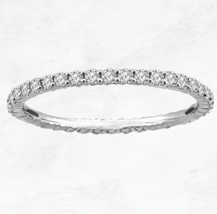 E/F VVS CLASSIC FULLSET ETERNITY RING 2.52CT