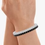 tennis bracelet black/white