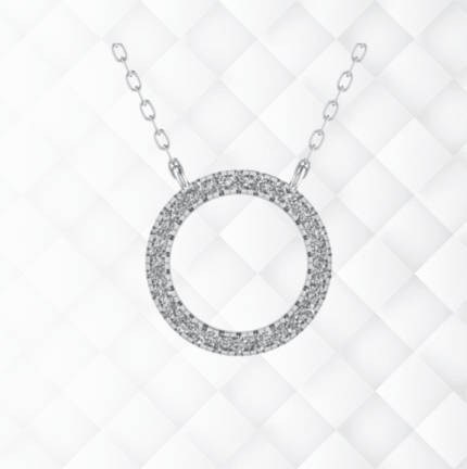 Classic Round Diamond Pendant