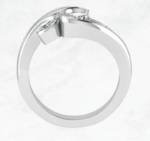 Organic Elegance Three-Stone Ring - Image 4