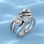 Bubble Styled Three-Stone Ring - Image 2