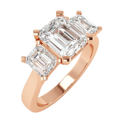 Emerald Trilogy Ring