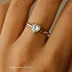 Κομψό δαχτυλίδι σε σχήμα καρδιάς Solitaire Ring