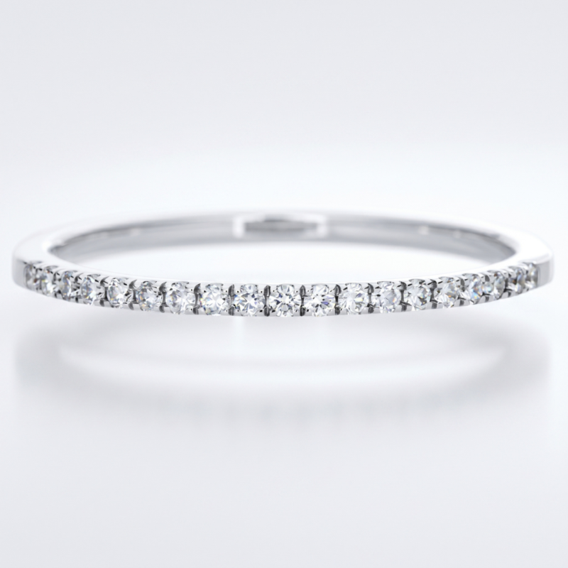 E/F VVS Classic Halfset Eternity Ring Fullset Eternity Ring