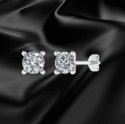 Earring with Round Diamond F/VS 1.00CT
