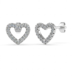 Heart of Elegance Stud Earrings