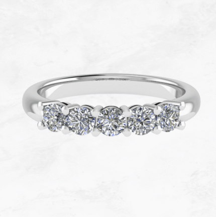 Classic Round Five Diamond Ring