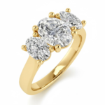 Oval Diamond Trilogy Ring