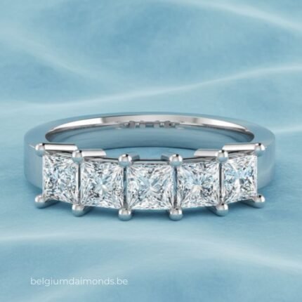 Classic Princess Five Diamond Ring