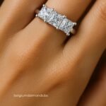 Trilogy Ring with Princess Diamonds