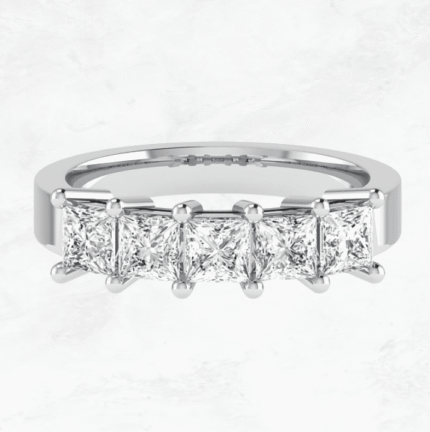 Classic Princess Five Diamond Ring