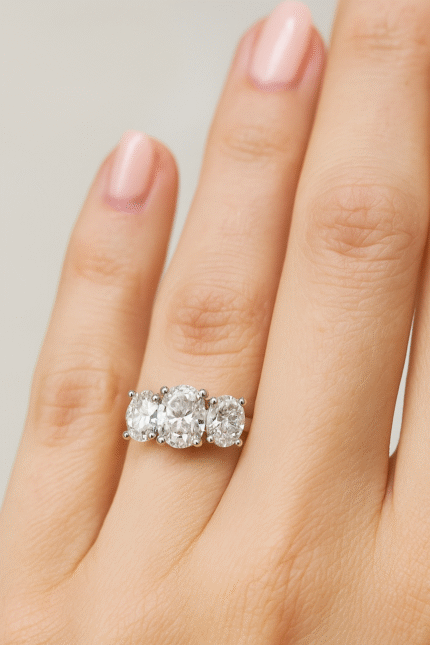 Oval Trilogy Ring
