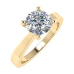 4-Prong Round Solitaire Ring