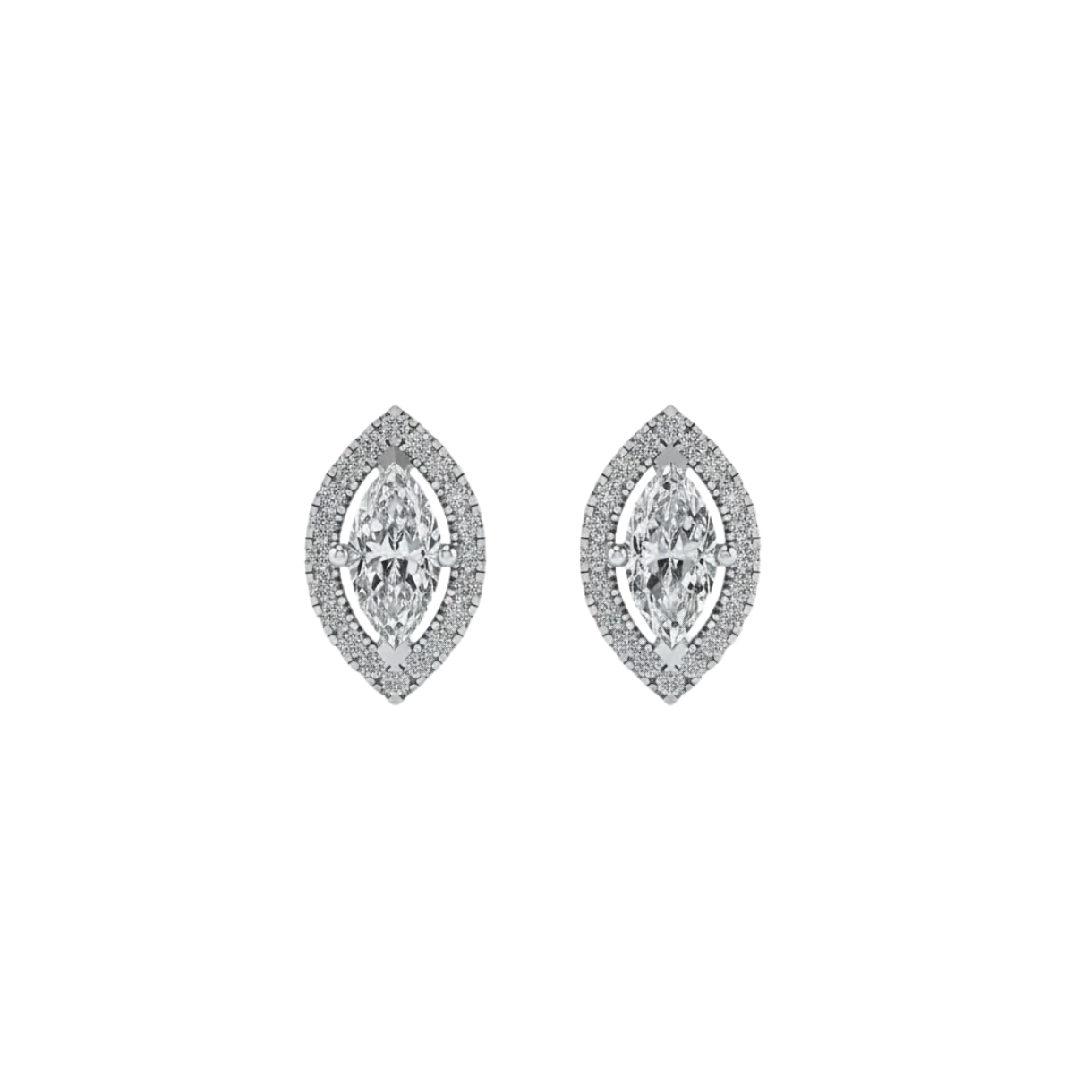 1-74.png Mariselle Marquise Halo Diamond Stud Earrings