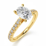 Bague Elanora Oval Tulip Solitaire