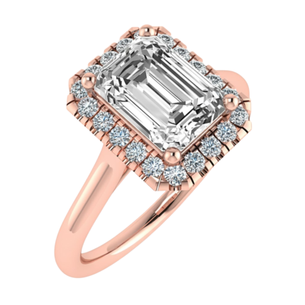 Emerald Halo Perfect-Fit Ring